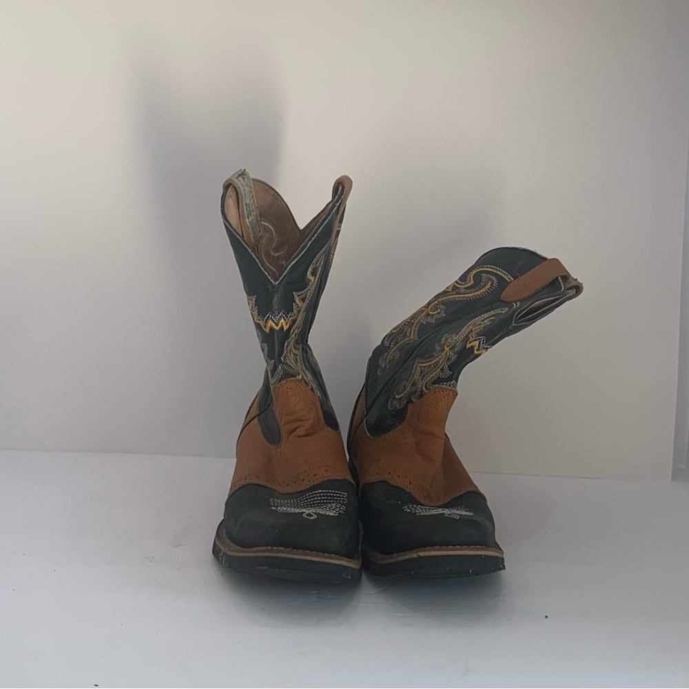 Black and Brown Western Boots